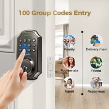 ARPHA Keyless Smart Door Lock Anti-Peeping Password Electronic Keypad Entry 2