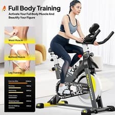 Home Stationary Bike Upright Exercise Bike Indoor Cycling Cardio Workout Bike 10