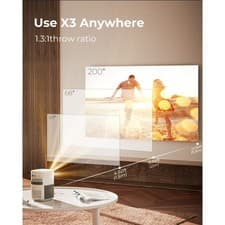 4K Mini Projector Dolby 250" 40000LMS 1080P 5G WiFi Bluetooth Video Home Theater 6