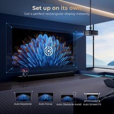 4K DoIby Video Projector AI Auto Focus 80000LMS 1080P 5G WiFi Bluetooth Netflix 3